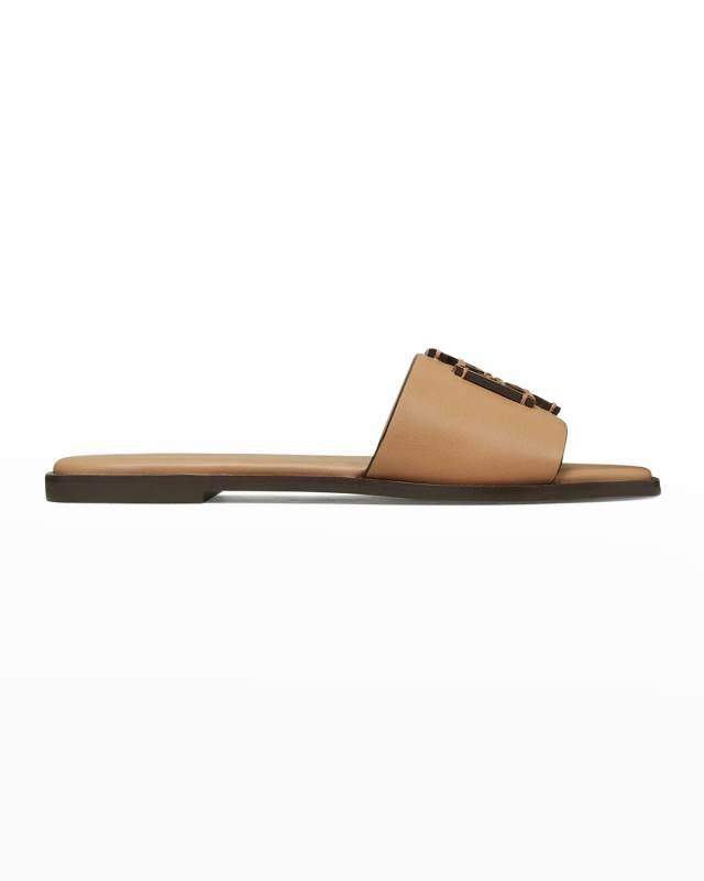 Ines Leather Medallion Sandals